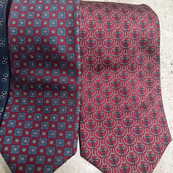 Bert Pulitzer Vintage Lot of 4 100% Silk Ties - Picture 3 of 7